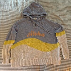 Lou & Grey Hooded Aloha Sweater